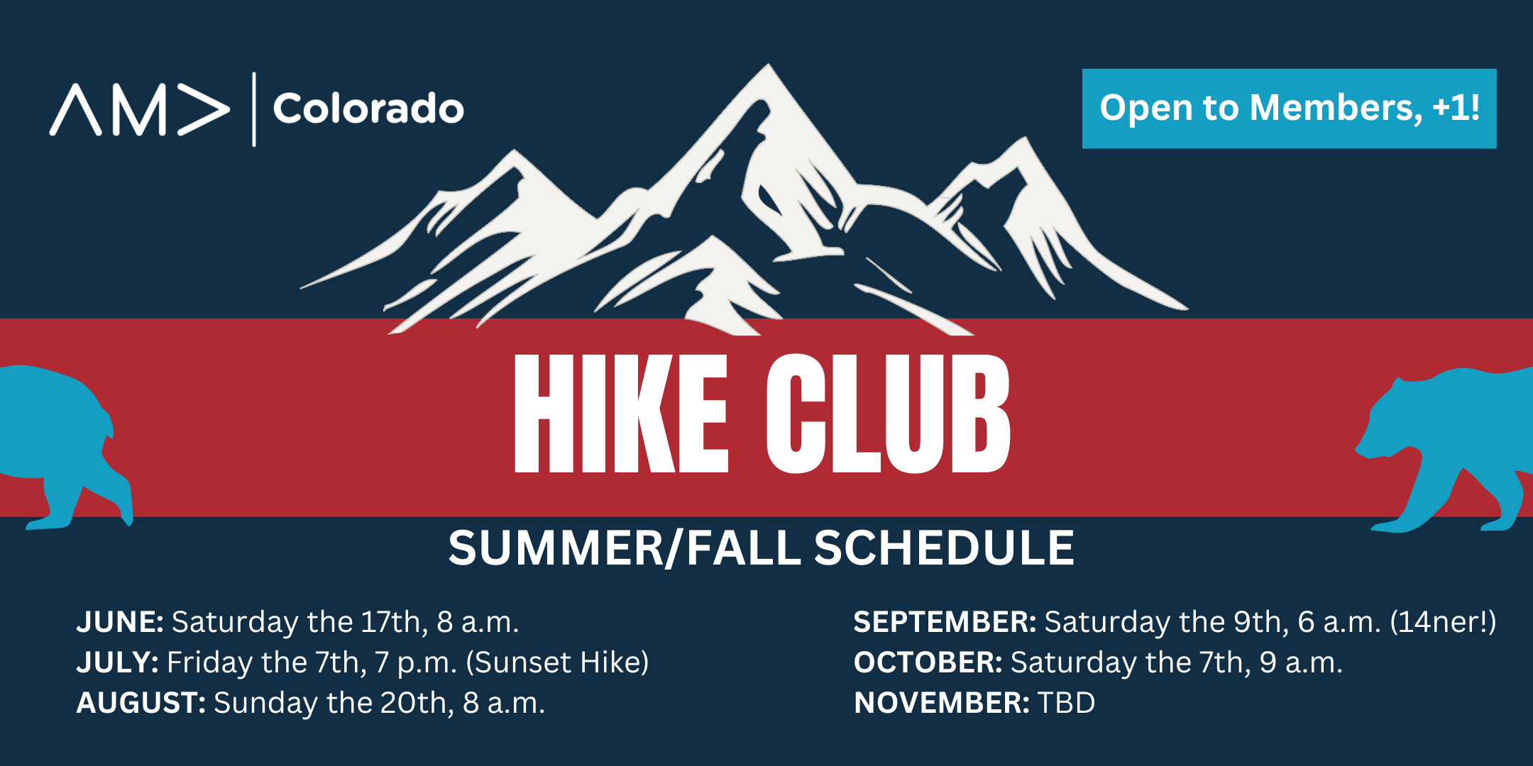 AMA Colorado Hike Club graphic image