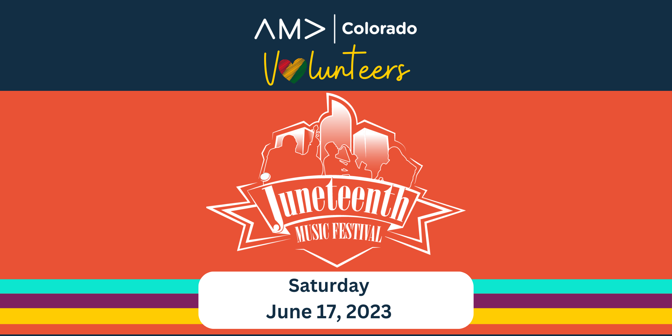 AMA Colorado Volunteers for Denver's Juneteenth Festival graphic image