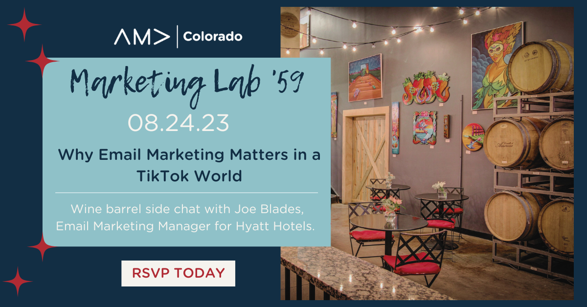 Marketing Lab 59 - Email Marketing Event graphic for AMA Colorado
