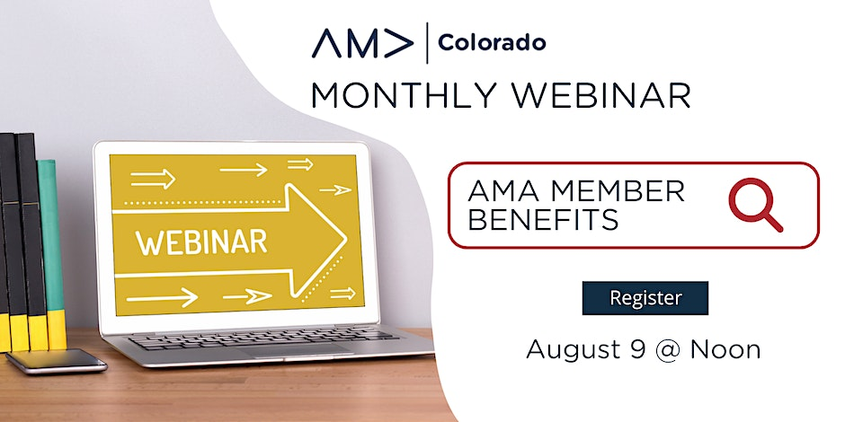 AMA Colorado Monthly Webinar event graphic